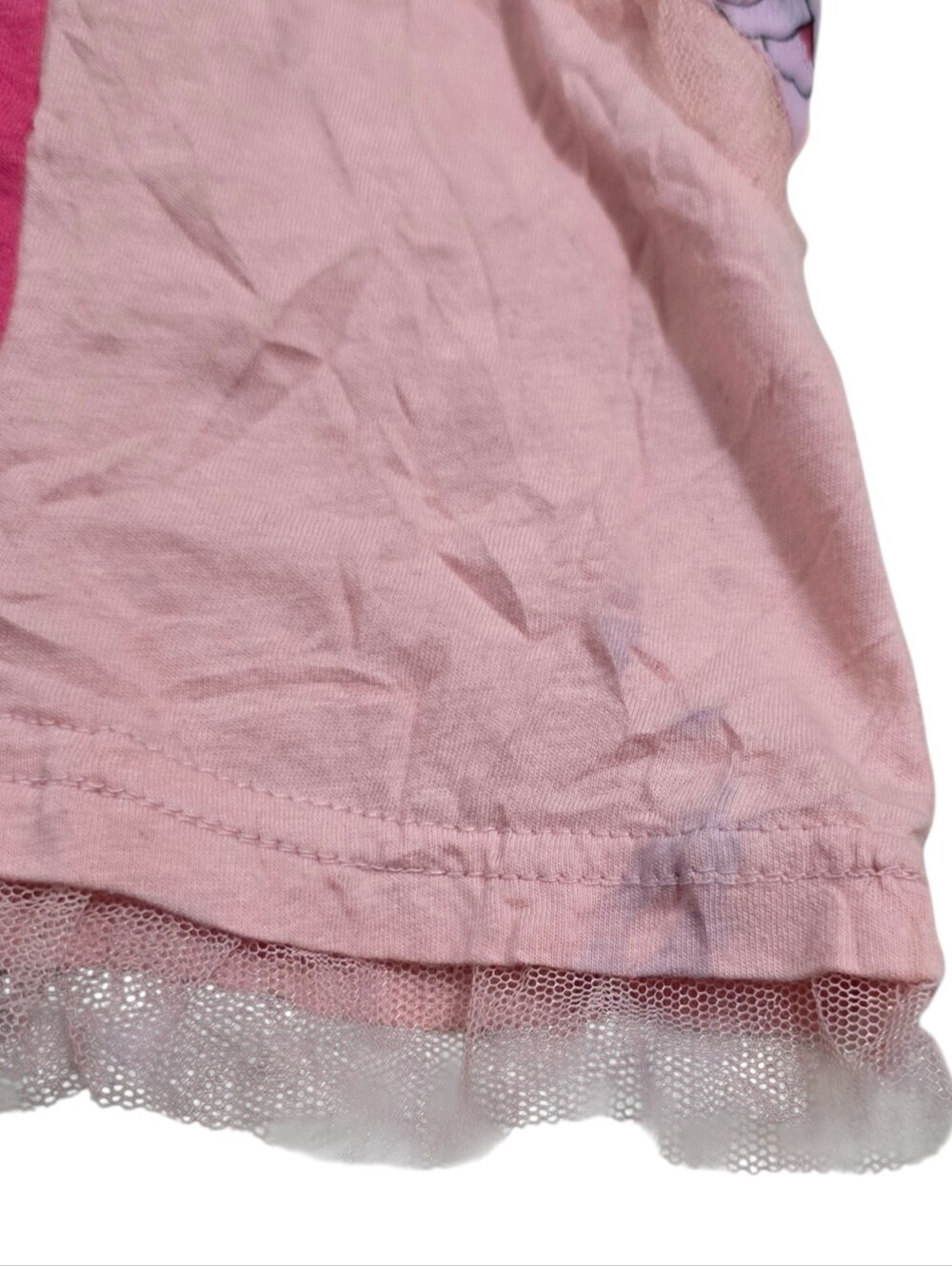 Japanese brand pink floral mesh multicolor Whimsygoth fairy tulle camisole - Picture 5 of 6